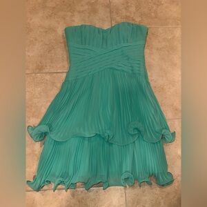 Max & Cleo Aqua Mini Dress